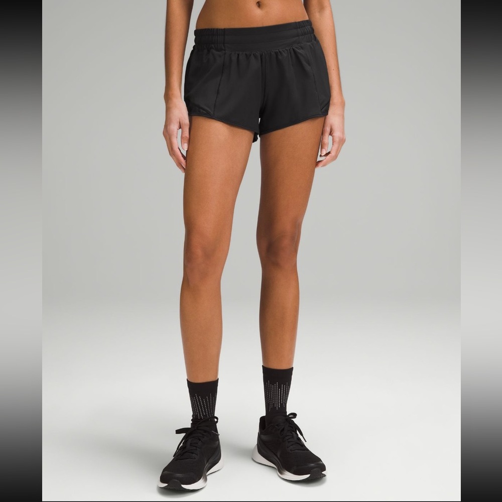 Lululemon Hotty Hot Short Low Rise 2.5” Size 6 Black